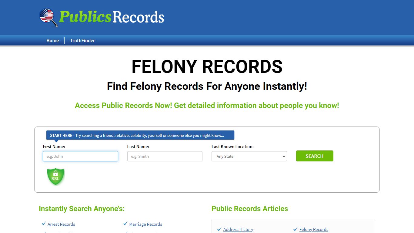 Find Felony Records For Anyone